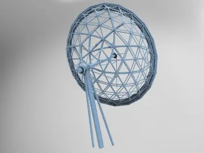 Satellite Dish Base 2 3D model