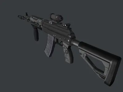 1P90 Scope Low-poly 3D model