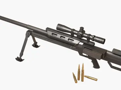 Steyr HS50-M1 Low-poly 3D model