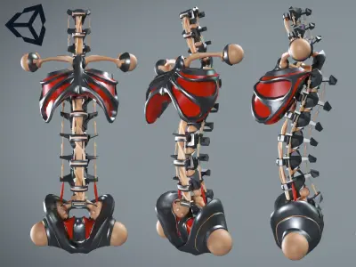 Robot Spine Free 3D model