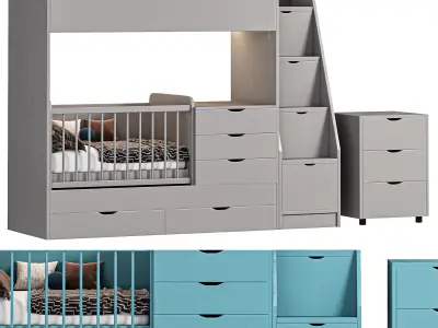 Binky DS702 bed 3D model