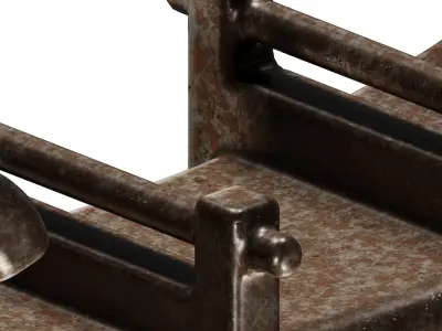 Rusty Bus Leaf Spring 3D model