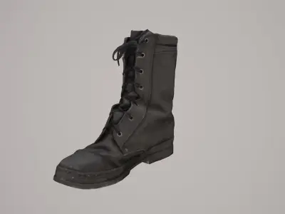 Ankle boot Low-poly 3D model