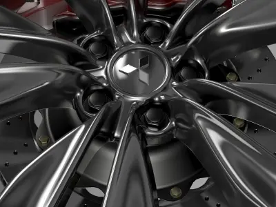 Mitsubishi Proudia wheel 3D model