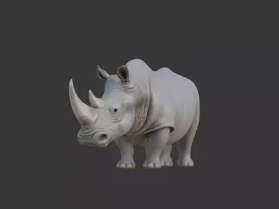 Rhino 3D scan print 3D model