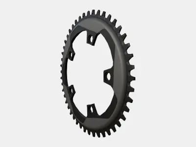 Chain ring gear Low-poly 3D model