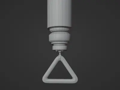 Cyberpunk Stielhandgranate Low-poly 3D model