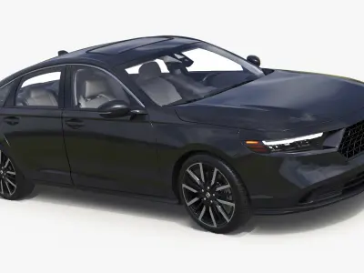 Black Honda Accord 2025 3D model