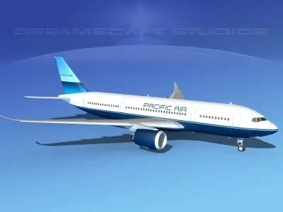 Airbus A350-800 Pacific Air 3D model