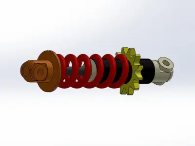 Shock absorber 3D model