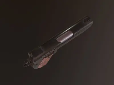 Modern Pistol 3 Low-poly 3D model