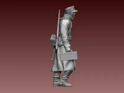 German soldier 3D print model