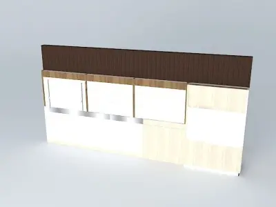 Kit113 Desk wall by Alex Marques Free 3D model