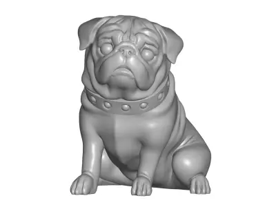 Pug - 3D model
