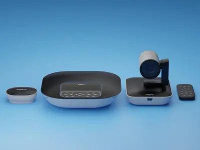 Video Conferencing peripherals Low-poly 3D model