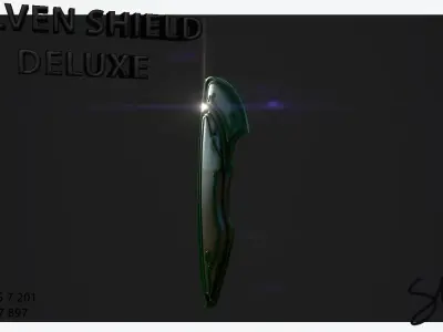 ElvenShieldDeluxe By SARL Free low-poly 3D model
