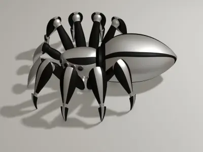 Spider Robot Low-poly 3D model