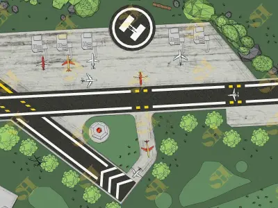 Empire MAP Low-poly 3D model