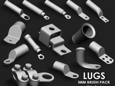 Lugs IMM Brush Pack 14 in One 3D model