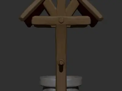 Old Well Low-poly 3D model