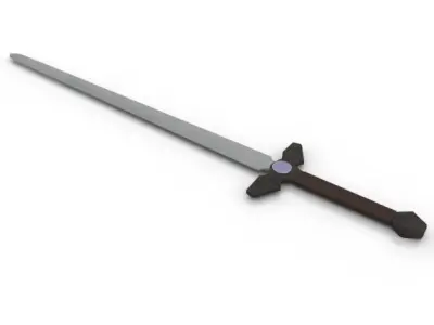 Long Sword Free low-poly 3D model