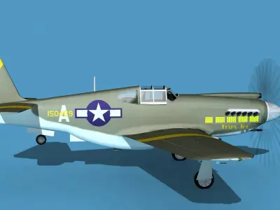 North American A-36A Apache V03 USAAF 3D model