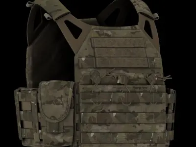 Paraclete SR25 Mag Pouch Low-poly 3D model