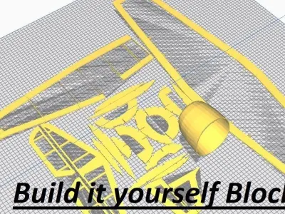 Hellcat V1 Scale Flying Aircraft 1000mm Free 3D print model