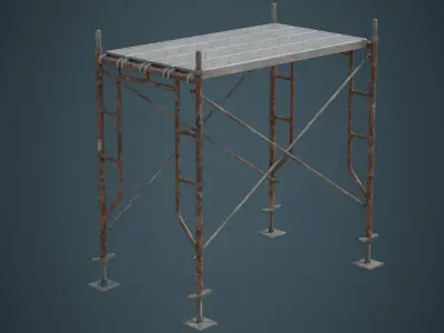 Scaffold 2B Low-poly 3D model