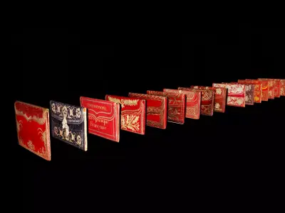 Historic Letter Purses PACK 1 Low-poly 3D model