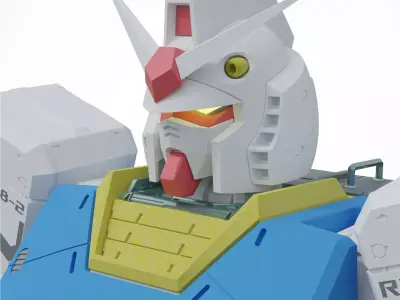 RX-78-2 Gundam High Detail Static Model  180mm or 7 inches 3D print model