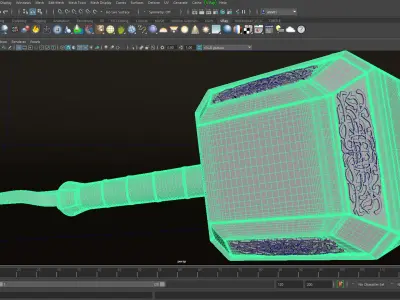 Thor hammer 3D model