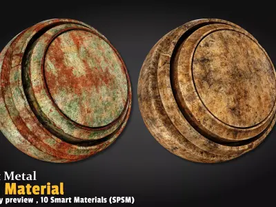 Rust Metal Smart Material Substance 3d Painter Texture
