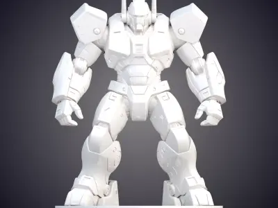 Futuristic Sci-Fi Combat Mech PM-572 3D print model