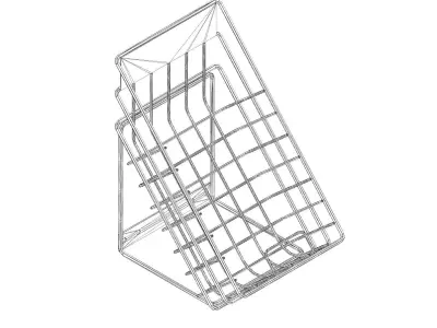 Wire Basket Free low-poly 3D model
