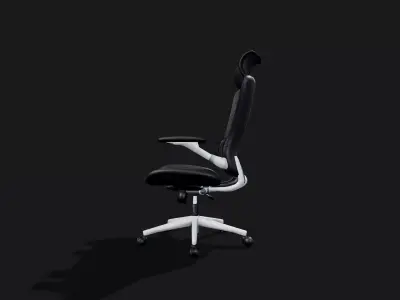 Ergonomic office chair Free low-poly 3D model