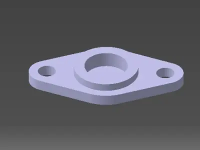 bearings holder D19 B7 d8 3D print model