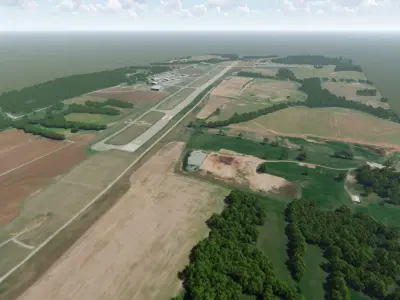 Monroe County Airport 3D model