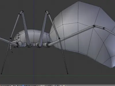 Spider Black Widow Free Free low-poly 3D model