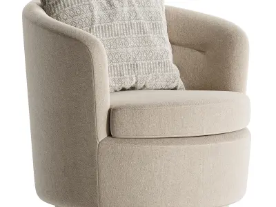 Viv Swivel Chair By westelm Free 3D model