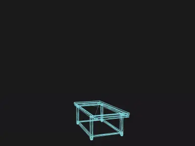 Industrial coffee table Free low-poly 3D model