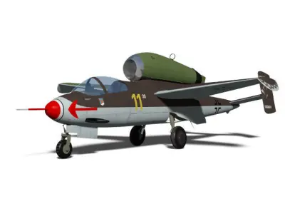 Heinkel He 162 A2 Salamander 3D model