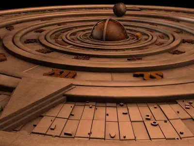 Compass graphic 3D model