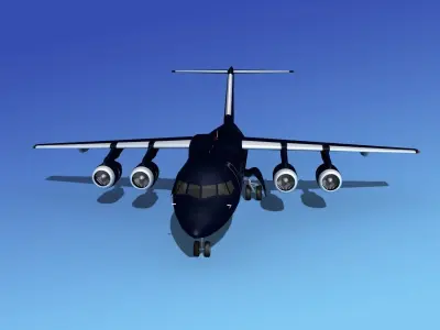 BAe 146-200 Astra 3D model