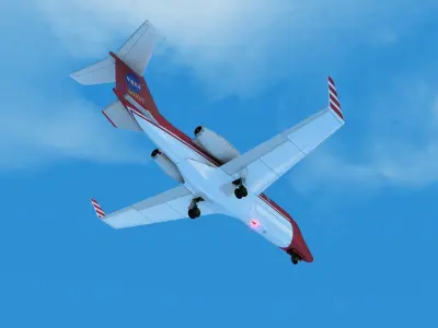 plane lear jet 3D model