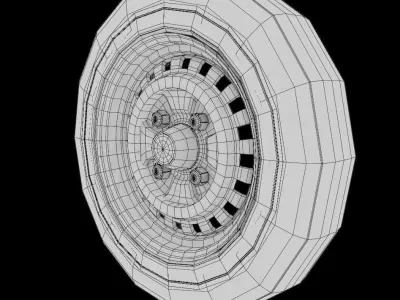 VW Beetle wheel 3D model