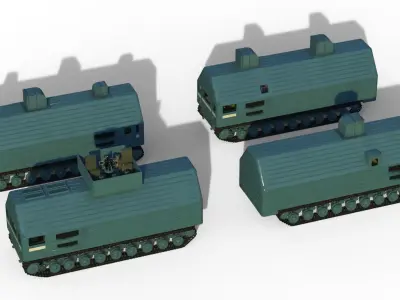 TES-3 Transportable Nuclear Power Plant 3D model