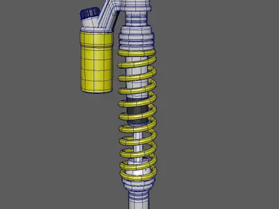 Motorcycle Rear Shock Absorber 3D model