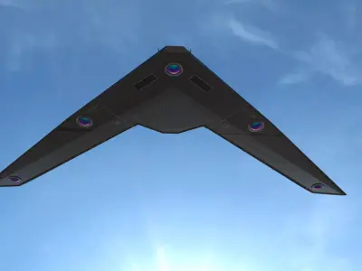 V Shape UFO 3D print model