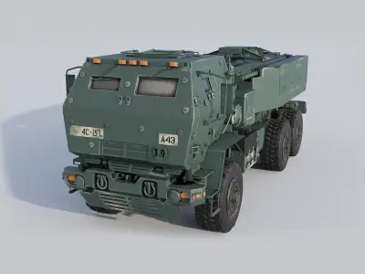  M142  HIMARS  Low-poly 3D model